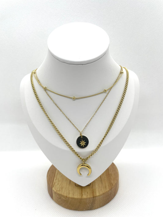 Collier avec pendentif lune