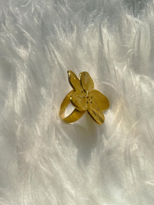 Bague à motif fleur